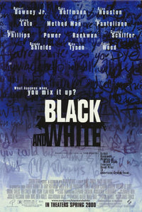 Black and White Movie Poster Print showcasing classic cinema art.