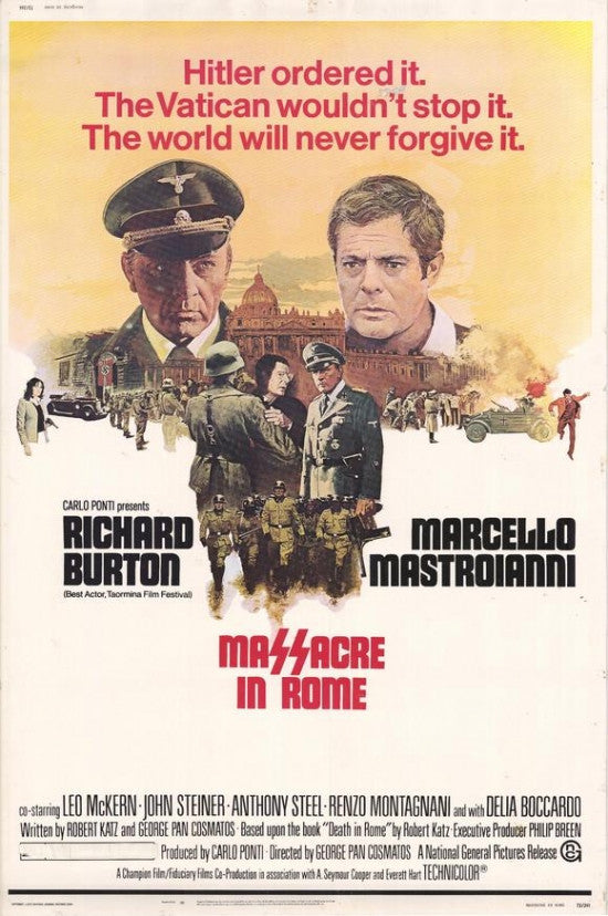 Massacre in Rome Movie Poster Print (27x40) - Item #MOVGH2300