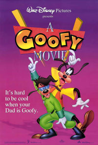 A Goofy Movie Poster Print featuring classic animation art.