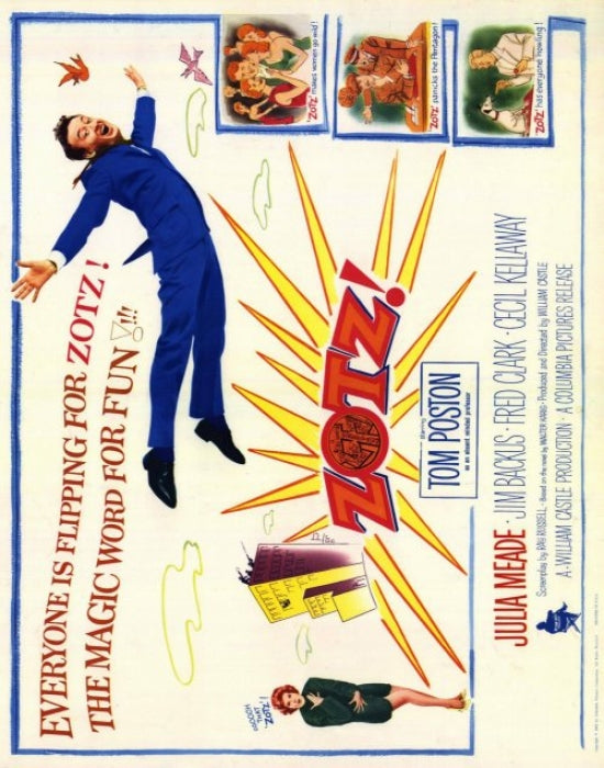 Zotz! Movie Poster Print artwork featuring classic film art.