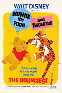 Winnie the Pooh and Tigger Too Movie Poster Print 27x40