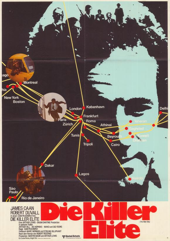 The Killer Elite Movie Poster Print featuring dynamic artwork.