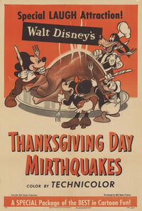 Walt Disney's Thanksgiving Day Mirthquakes Movie Poster Print (27 x 40)