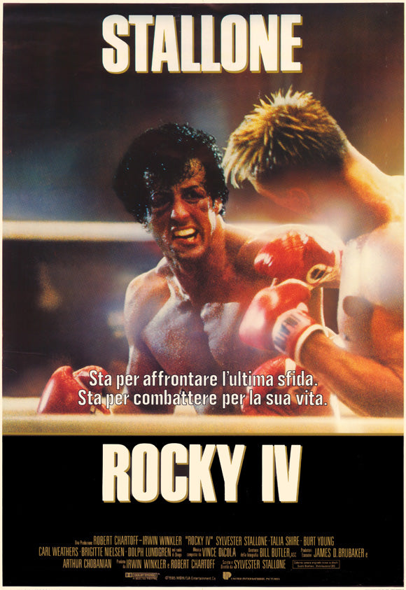 Rocky IV Movie Poster Print showcasing iconic film artwork.