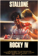 Rocky IV Movie Poster Print showcasing iconic film artwork.