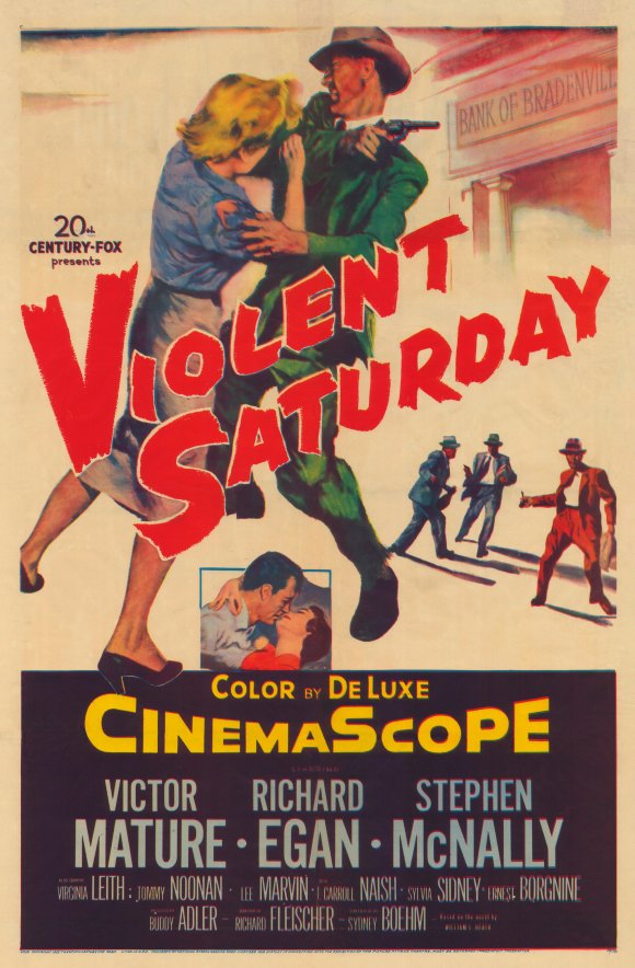 Violent Saturday Movie Poster Print showcasing classic film art.