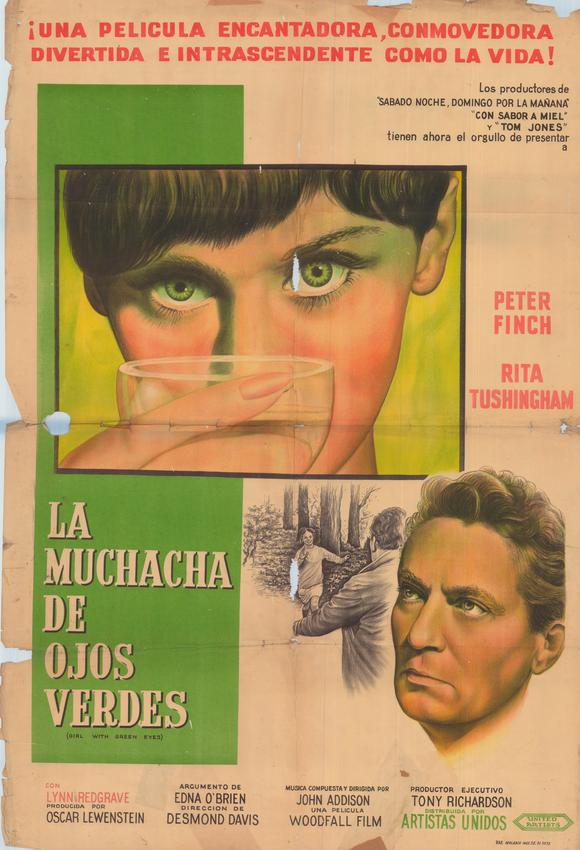 Girl with Green Eyes Movie Poster Print showcasing captivating imagery.