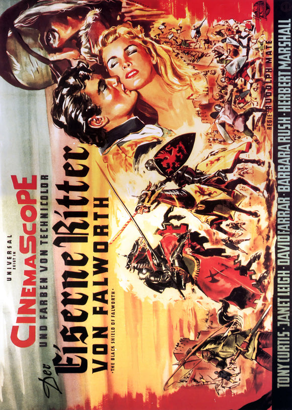 The Black Shield of Falworth Movie Poster Print showcasing medieval adventure.