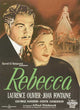 Rebecca movie poster print showcasing iconic imagery from the classic film.