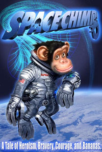 Space Chimps Movie Poster Print featuring vibrant colors and playful imagery.