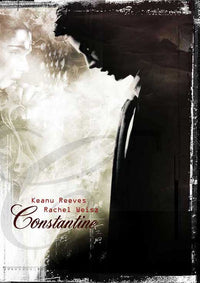 Constantine Movie Poster Print featuring dark fantasy imagery.
