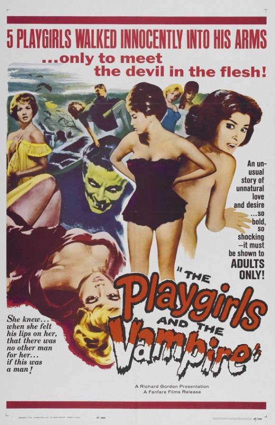 The Playgirls and the Vampire Movie Poster Print - 27x40
