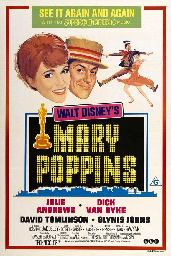 Mary Poppins Movie Poster Print (11x17) | Posterazzi