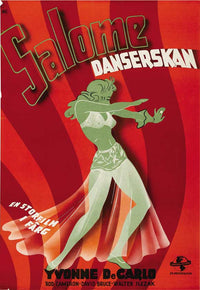 Salome Where She Danced movie poster print showcasing vibrant colors and cinematic drama.