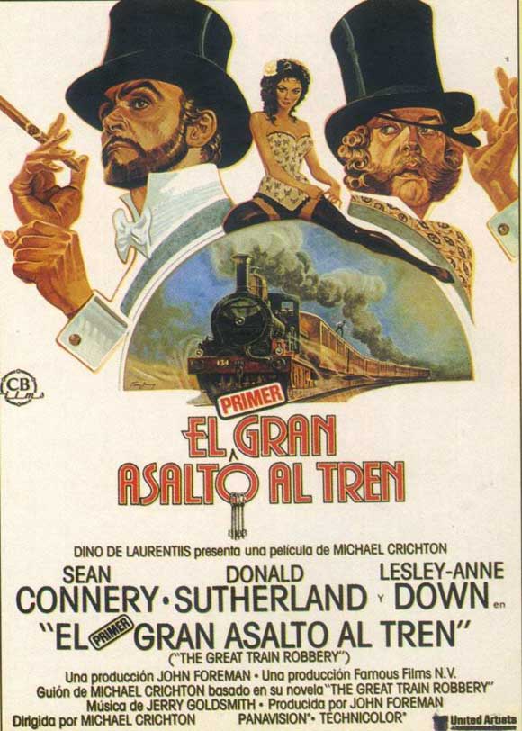 The Great Train Robbery Movie Poster Print showcasing vintage film art.