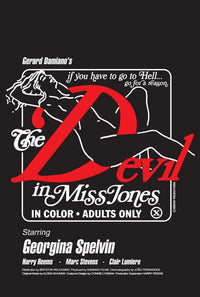 The Devil in Miss Jones Movie Poster Print showcasing classic cinema art.