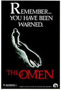 The Omen Movie Poster Print featuring classic horror art.