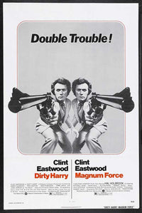 Dirty Harry Movie Poster Print featuring Clint Eastwood.