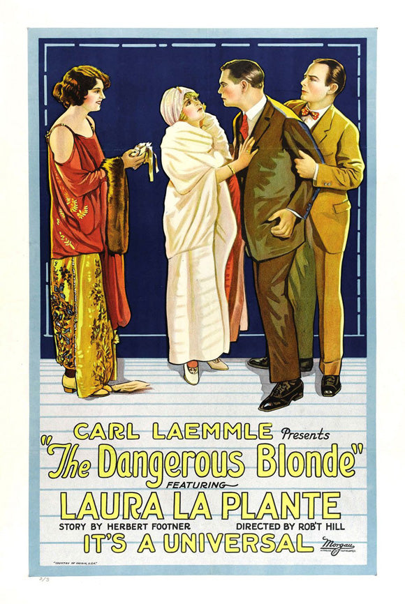 The Dangerous Blonde Movie Poster Print featuring classic cinema art.