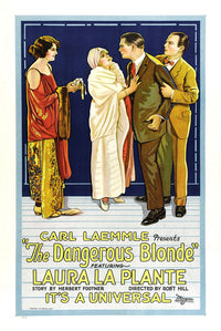 The Dangerous Blonde Movie Poster Print featuring classic cinema art.