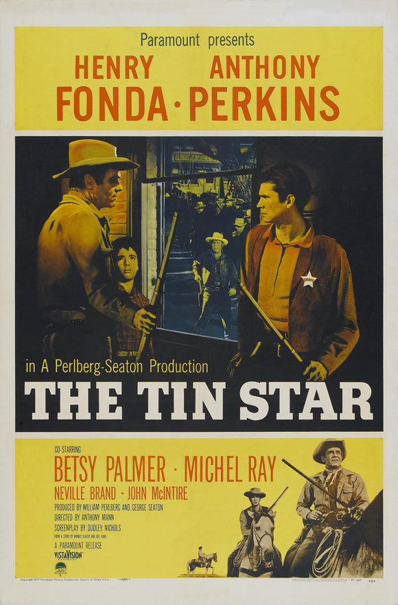 The Tin Star Movie Poster Print featuring classic Western artwork.