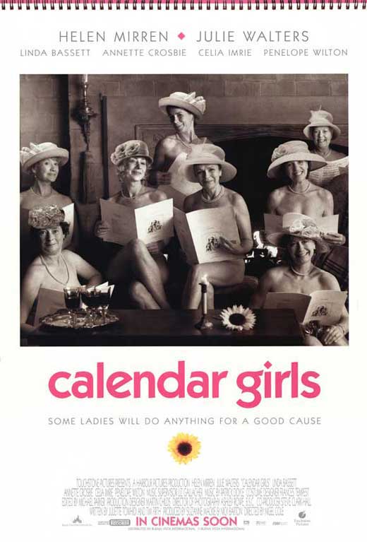 Calendar Girls Movie Poster Print showcasing a heartwarming design.