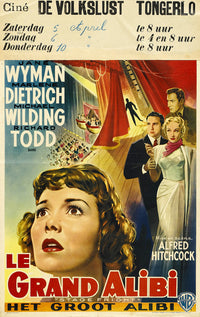 Stage Fright Movie Poster Print showcasing dramatic cinematic art.