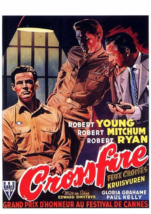 Crossfire Movie Poster Print showcasing cinematic artwork.