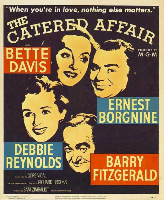 The Catered Affair Movie Poster Print showcasing elegant cinema art.