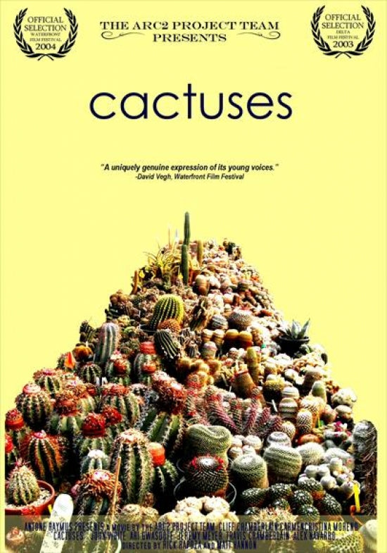 Cactuses Movie Poster Print showcasing vibrant artwork.