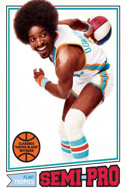 Semi-Pro Movie Poster Print showcasing vibrant design and humor.