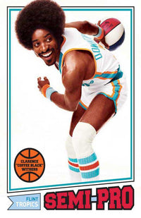 Semi-Pro Movie Poster Print showcasing vibrant design and humor.