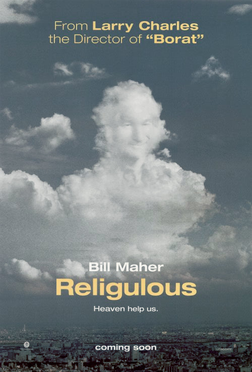 Religulous Movie Poster Print featuring a thought-provoking documentary theme