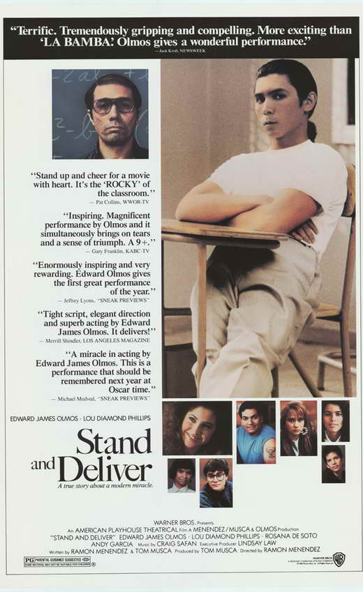 Stand and Deliver Movie Poster Print showcasing a classic film scene.