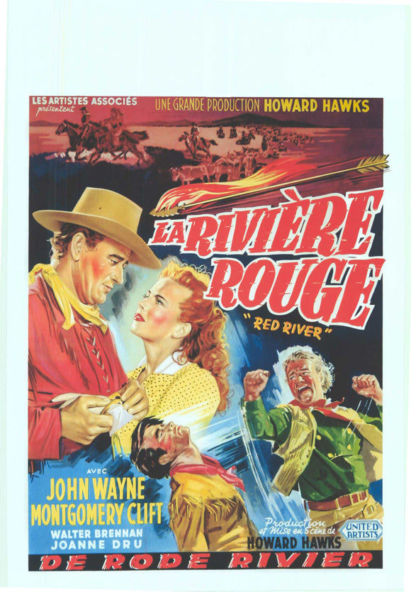 Red River Movie Poster Print showcasing the classic film artwork.