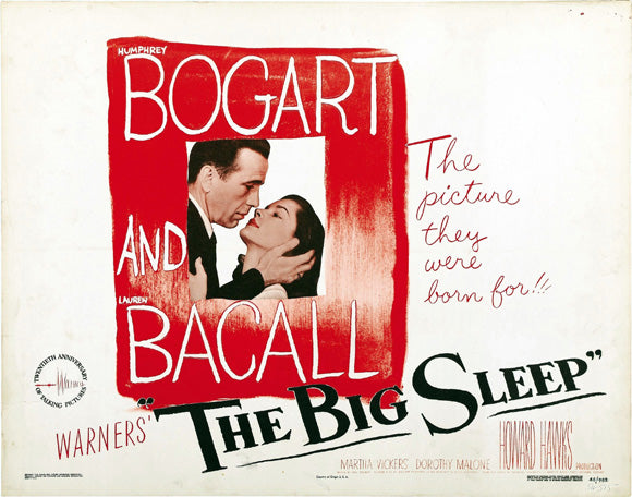 The Big Sleep Movie Poster Print showcasing classic film noir art.