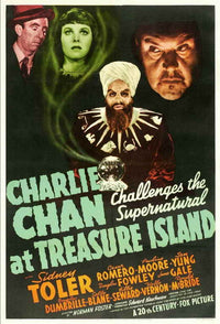 Charlie Chan at Treasure Island Movie Poster Print featuring classic cinema imagery.