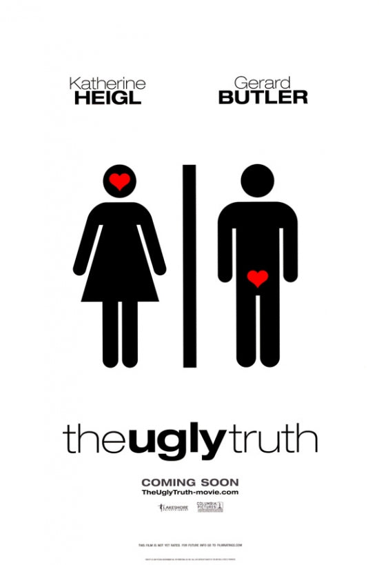 The Ugly Truth movie poster print showcasing vibrant design and humor.