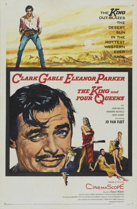 The King and Four Queens Movie Poster Print - 11x17