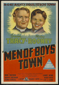 Men of Boys Town Movie Poster Print featuring classic film art.