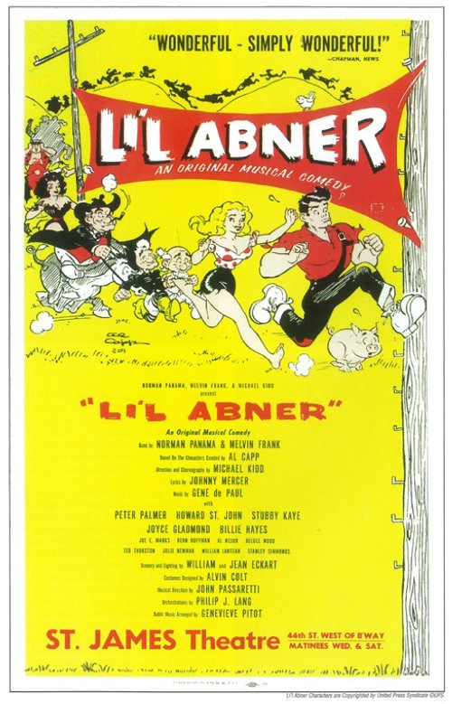 Li'l Abner Broadway Movie Poster Print featuring vibrant colors and classic design