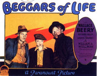 Beggars of Life Movie Poster Print showcasing classic film art.
