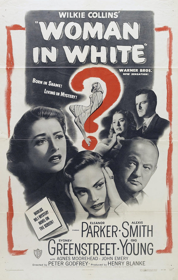 The Woman in White Movie Poster Print showcasing eerie elegance