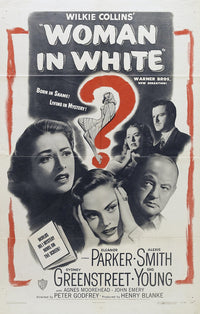 The Woman in White Movie Poster Print showcasing eerie elegance