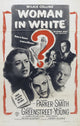 The Woman in White Movie Poster Print showcasing eerie elegance