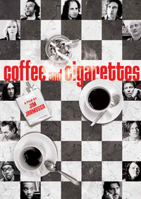 Coffee and Cigarettes Movie Poster Print showcasing black and white imagery.