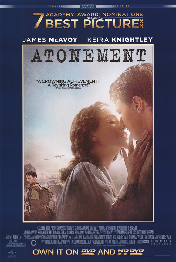 Atonement Movie Poster Print showcasing captivating film visuals.