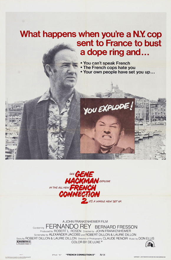 French Connection 2 Movie Poster Print featuring iconic film imagery.