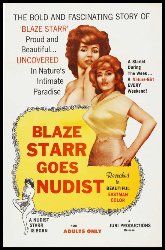 Blaze Starr Goes Nudist Movie Poster Print - 11x17