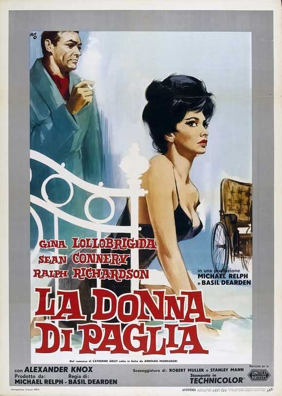 Woman of Straw movie poster print showcasing vibrant colors and cinematic imagery.